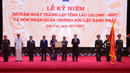 Lào Cai tổ chức Lễ kỷ niệm 110 năm Ngày thành lập tỉnh và đón nhận Huân chương Độc lập hạng Nhất lần thứ hai