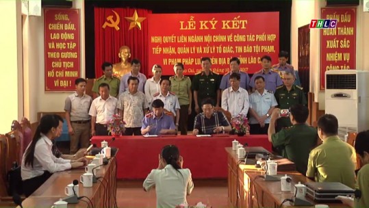 Lễ ký kết Nghị quyết liên ngành khối nội chính tỉnh Lào Cai