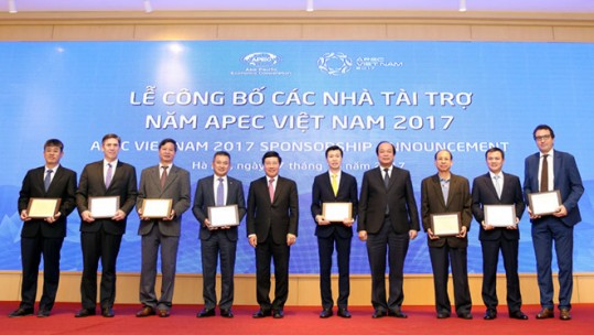 Lễ công bố các nhà tài trợ năm APEC Việt Nam 2017