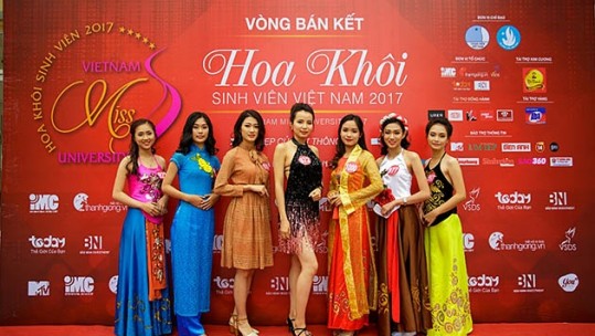 15 thí sinh miền bắc vào chung kết Hoa khôi sinh viên Việt Nam 2017