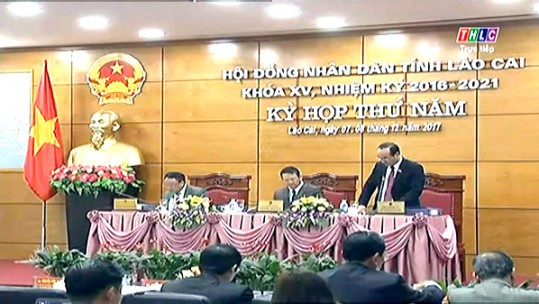 Khai mạc kỳ họp thứ năm - Hội đồng nhân dân tỉnh Lào Cai khóa XV (nhiệm kỳ 2016-2021)