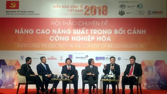Diễn đàn kinh tế Việt Nam 2018: Tìm giải pháp tăng năng suất lao động