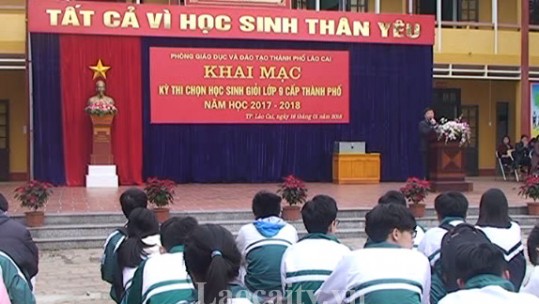 Khai mạc kỳ thi chọn học sinh giỏi lớp 9 TP Lào Cai