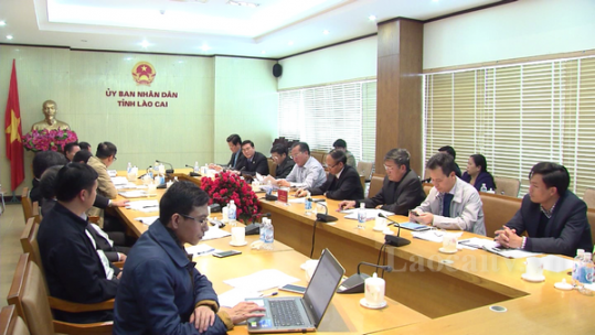 Đoàn công tác của Bộ NN&PTNT làm việc với tỉnh Lào Cai