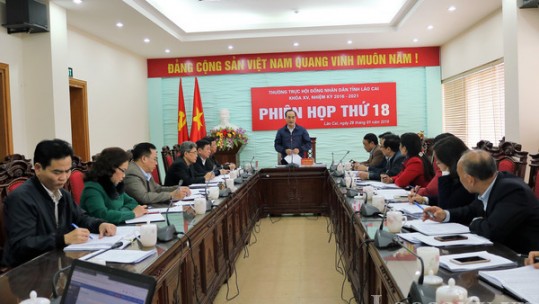 Hội đồng nhân dân tỉnh Lào Cai tổ chức phiên họp thứ 18