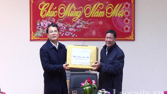 Chủ tịch UBND tỉnh Đặng Xuân Phong chúc tết các cơ quan, đơn vị trên địa bàn thành phố Lào Cai
