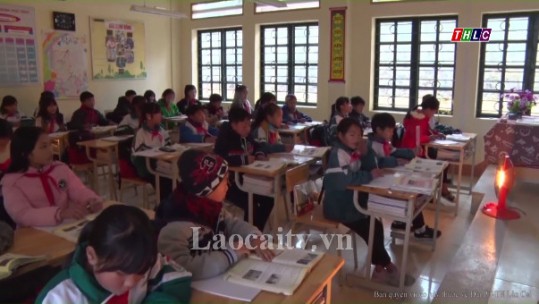 Huyện Bảo Yên - Tỷ lệ học sinh ra lớp trong buổi học thứ 2 sau Tết đạt 95,4%
