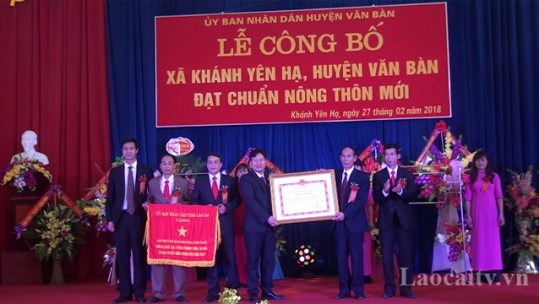 Xã Khánh Yên Hạ, Văn Bàn được công nhận đạt chuẩn nông thôn mới