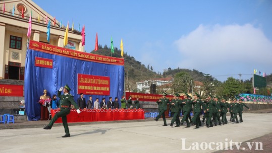 Huyện Si Ma Cai tổ chức lễ ra quân huấn luyện năm 2018