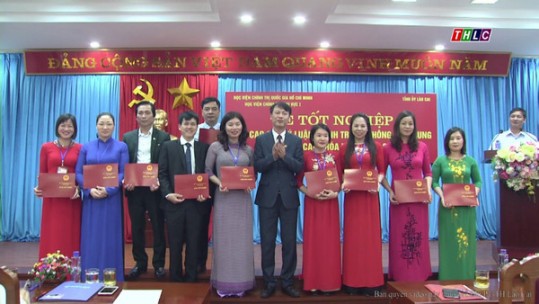 Lễ tốt nghiệp lớp Cao cấp lý luận chính trị hệ không tập trung tỉnh Lào Cai khóa học 2016 – 2018