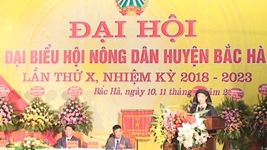 Đại hội điểm Hội Nông dân huyện Bắc Hà lần thứ X, nhiệm kỳ 2018 - 2023
