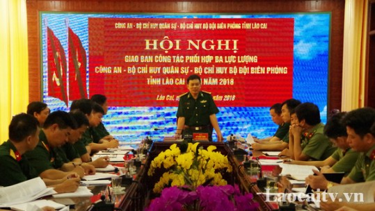 Giao ban 3 lực lượng Công an, Quân sự và BĐBP tỉnh Lào Cai