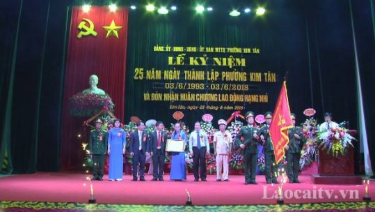 Phường Kim Tân, thành phố Lào Cai đón nhận Huân chương Lao động hạng Nhì