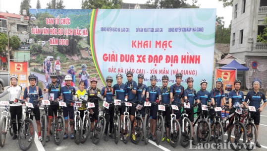 Xe đạp Lào Cai thi đấu thành công tại Giải đua xe đạp địa hình Bắc Hà - Xín Mần lần thứ nhất năm 2018