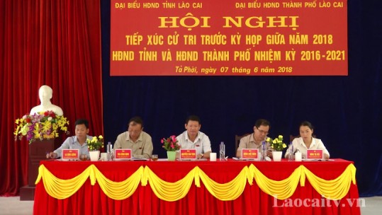 Đại biểu HĐND tỉnh tiếp xúc cử tri TP. Lào Cai