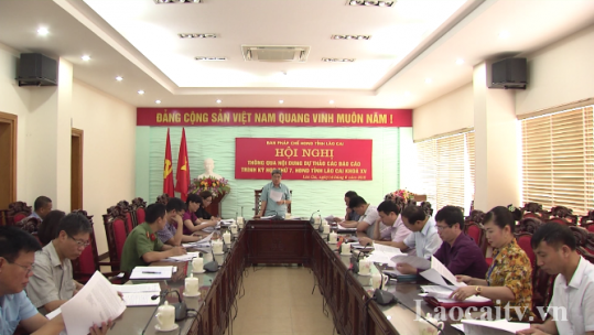 Ban pháp chế HĐND tỉnh thông qua nội dung dự thảo các báo cáo trình kỳ họp thứ 7, HĐND tỉnh Lào Cai khóa XV