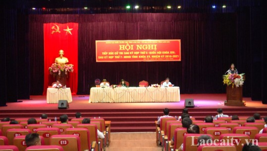 Đại biểu Quốc hội tỉnh Lào Cai tiếp xúc cử tri tại huyện Bắc Hà