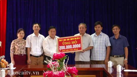Tỉnh Lào Cai tiếp nhận tiền hỗ trợ người dân bị thiệt hại do thiên tai