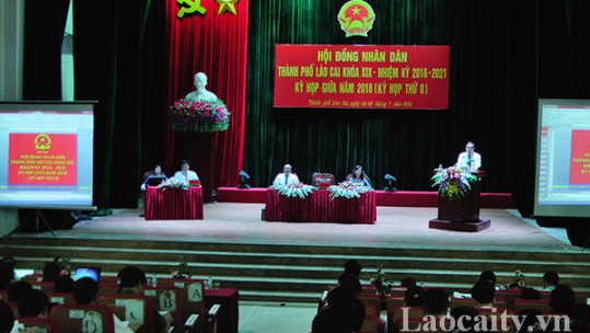 Kỳ họp thứ 8 - HĐND thành phố Lào Cai khóa XIX thành công tốt đẹp