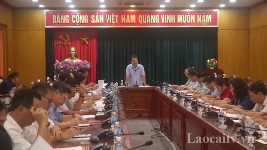 Thường trực Tỉnh ủy làm việc với Ban Thường vụ Thành ủy Lào Cai