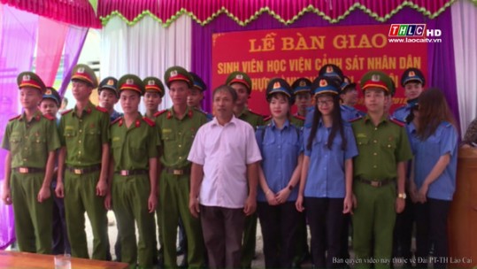 Thực hành chính trị xã hội cho sinh viên Học viện Cảnh sát ND tại huyện Bảo Thắng