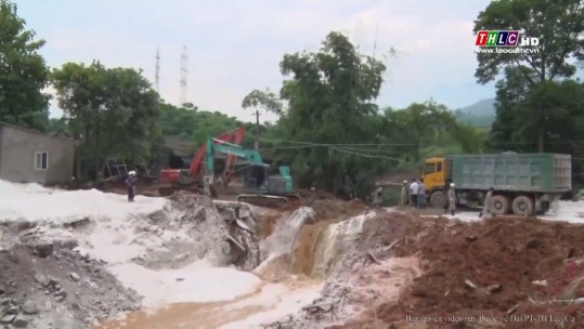 Nỗ lực khắc phục hậu quả vỡ đập chứa chất thải Gyps tại nhà máy DAP Lào Cai