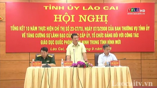 Tỉnh ủy Lào Cai tổng kết 10 năm thực hiện Chỉ thị số 23