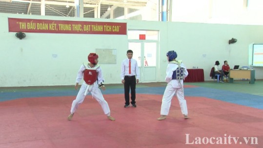 Hơn 260 VĐV tham gia Giải Taekwondo các lứa tuổi trẻ tỉnh Lào Cai năm 2018