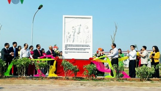 Khánh thành công viên mang tên liệt sỹ Nguyễn Thăng Bình