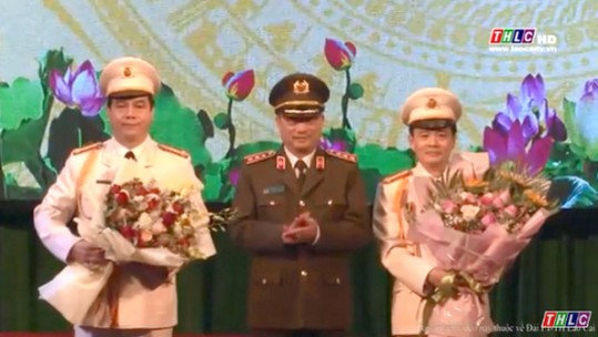 Công bố quyết định bổ nhiệm 2 Phó Giám đốc Công an tỉnh Lào Cai