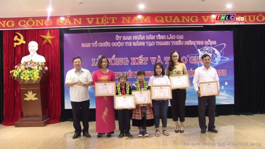 39 giải pháp đạt giải Cuộc thi Sáng tạo thanh, thiếu niên, nhi đồng tỉnh Lào Cai lần thứ 13
