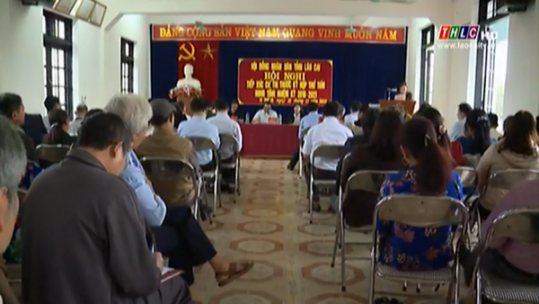 Tiếp xúc cử tri trước Kỳ họp họp thứ 8 HĐND tỉnh tại huyện Bảo Thắng