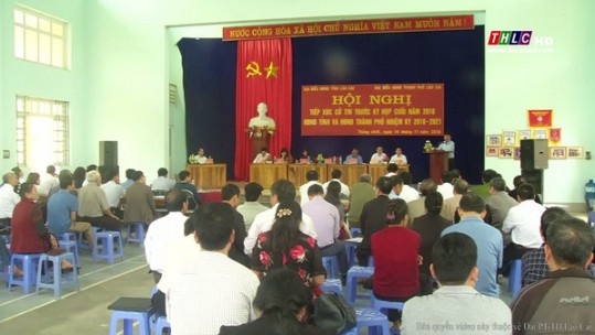 Tiếp xúc cử tri trước kỳ họp thứ 8 tại thành phố Lào Cai