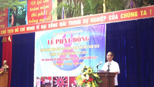 Lào Cai: Phát động Tháng hành động quốc gia phòng, chống HIV/AIDS năm 2018