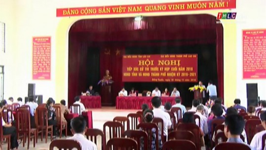 Đồng chí Nguyễn Văn Vịnh, Bí thư Tỉnh ủy Lào Cai, Chủ tịch HĐND tỉnh tiếp xúc cử tri tại xã Đồng Tuyển, TP Lào Cai