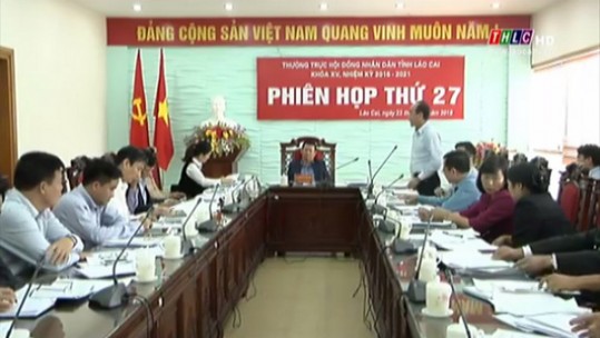Thường trực HĐND tỉnh Lào Cai thông qua các dự thảo báo cao, tờ trình trình kỳ họp thứ 8