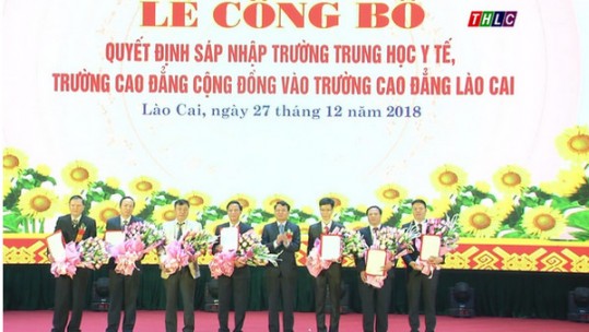 Công bố sáp nhập Trường Trung học y tế, Trường Cao đẳng cộng đồng vào Trường Cao đẳng Lào Cai