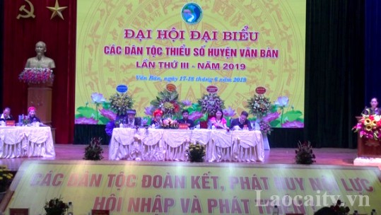 Đại hội Đại biểu các DTTS huyện Văn Bàn lần thứ III năm 2019 thành công tốt đẹp