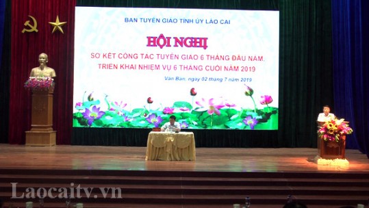 Ban Tuyên giáo Tỉnh ủy sơ kết công tác 6 tháng đầu năm