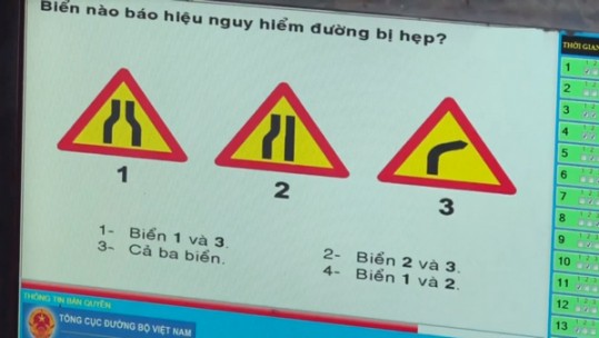 Tăng câu hỏi thi sát hạch giấy phép lái xe lên 600 câu từ năm 2020