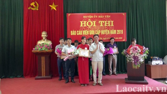 Bảo Yên tổ chức Hội thi báo cáo viên giỏi năm 2019