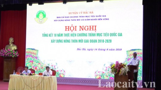 Huyện Bắc Hà tổng kết 10 năm xây dựng nông thôn mới