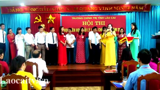 Hội thi Học viên học giỏi lý luận chính trị năm 2019