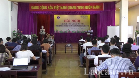 Tập huấn công tác đáp ứng y tế trong tình huống thiên tai, thảm họa năm 2019