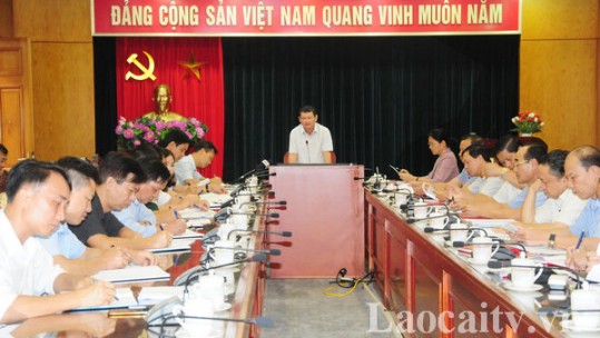 Ban thường vụ Tỉnh ủy làm việc với huyện Văn Bàn