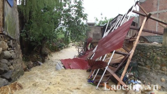 Mưa lớn gây nhiều thiệt hại tại các địa phương của Lào Cai