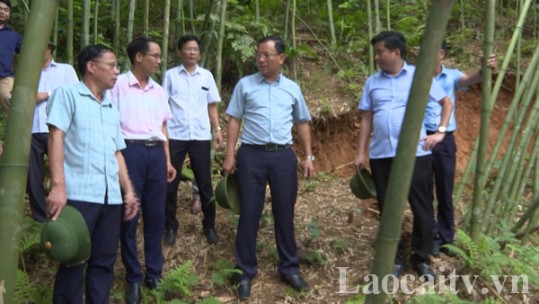 Phó Chủ tịch UBND tỉnh Hoàng Quốc Khánh kiểm tra công tác phòng, chống thiên tai tại một số địa phương