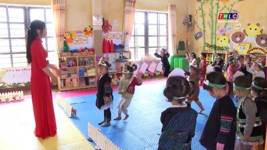 Vui đến trường: Trường Mầm non Lao Chải, thị xã Sa Pa