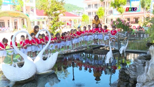 Vui đến trường: Trường Mầm non Hoa hồng, TP Lào Cai (11/9/2021)