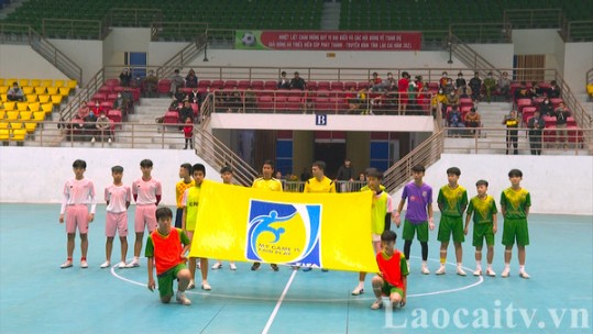 Hai đội bóng lọt vào chung kết Giải Bóng đá thiếu niên Cup PT - TH Lào Cai 2021